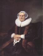 Ferdinand bol, Portrait of Elisabeth Facobsdr.Bas (mk33)